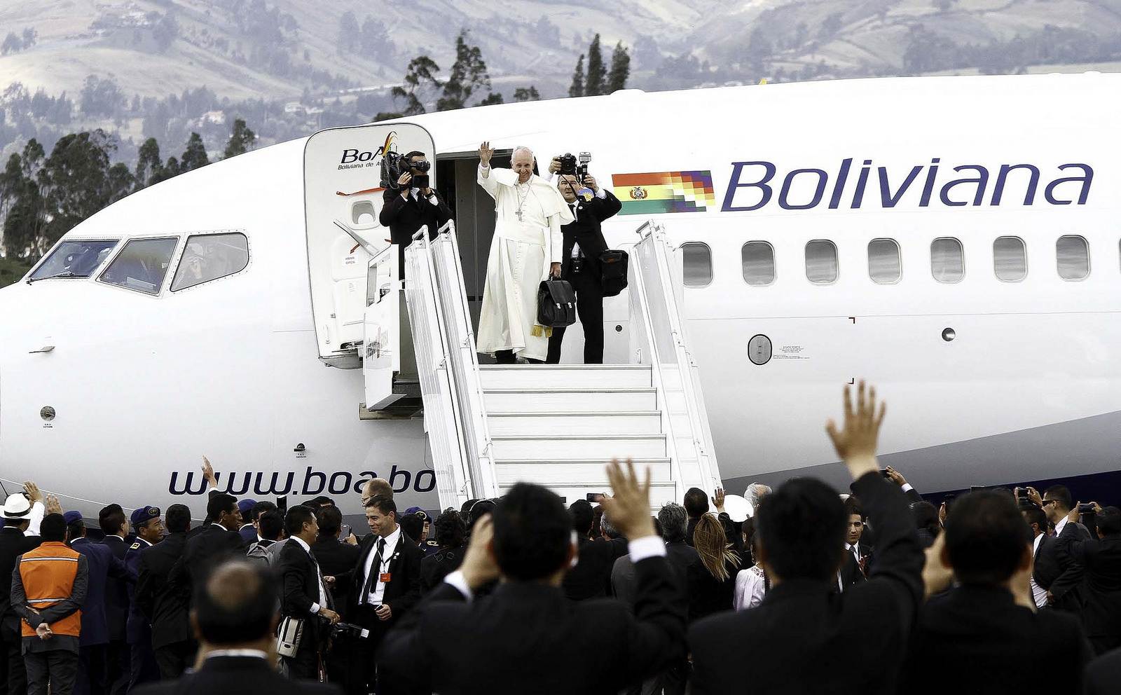 pope francis Pope Francis leaving Ecuador