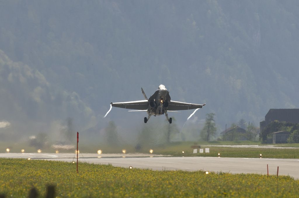 airforce base11 The Swiss Airforce from Meiringen Airbase Securing World Economic Forum 2013