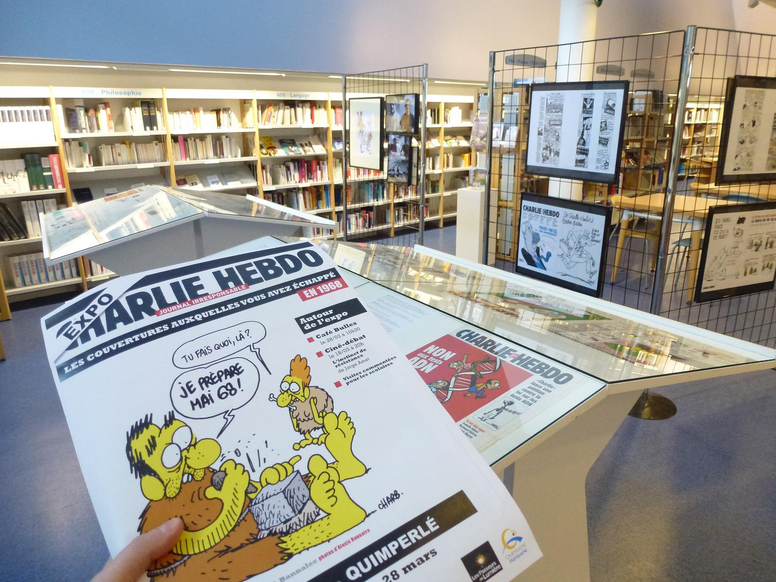charlie hebdo exhibit Exhibition Charlie Hebdo at Quimperle