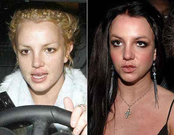 celebrities without makeup3 Celebrities With and Without MakeUp