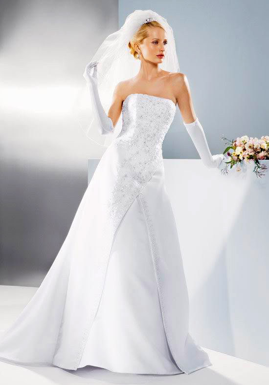 white wedding dress1 Be a Princess in White Wedding Dress