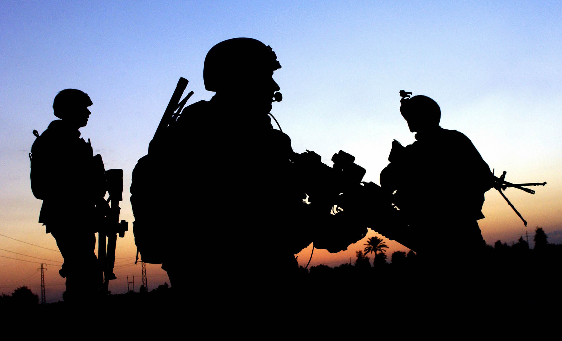 army wallpaper4 Best Army Silhouetted Wallpapers
