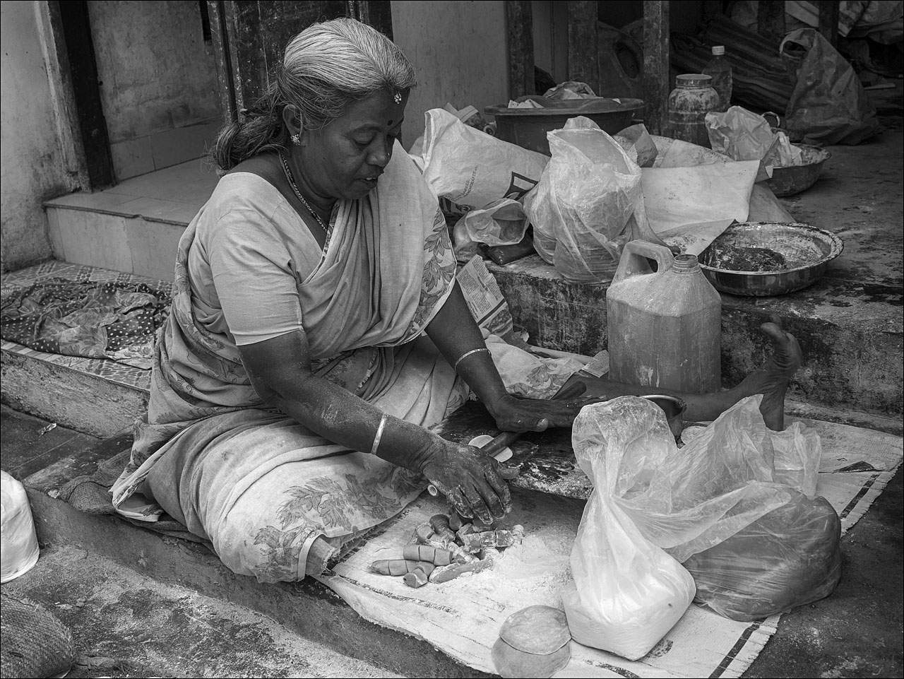 people india Daily Life of People in India   Black and White