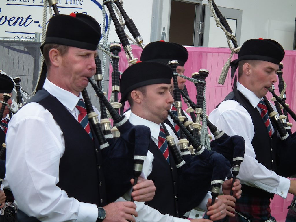 local bagpipe players