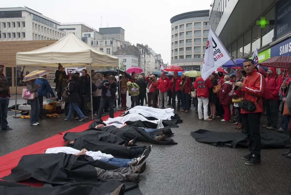 rana plaza Rana Plaza Disaster   Protest after One Year in Brussels
