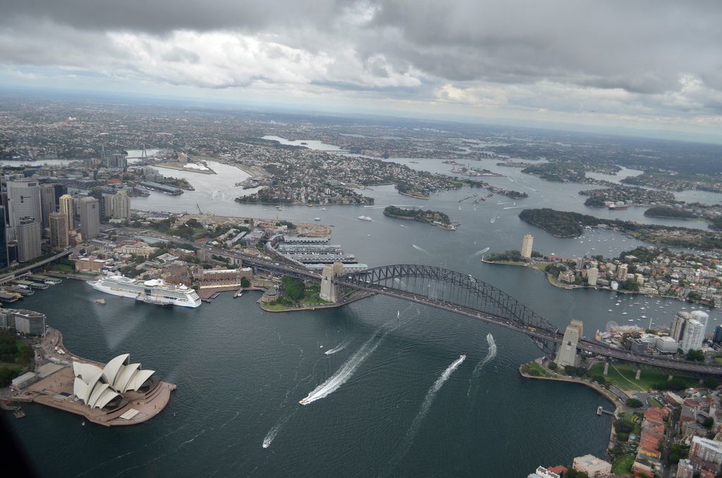 helicopter flight Helicopter flight over Sydney