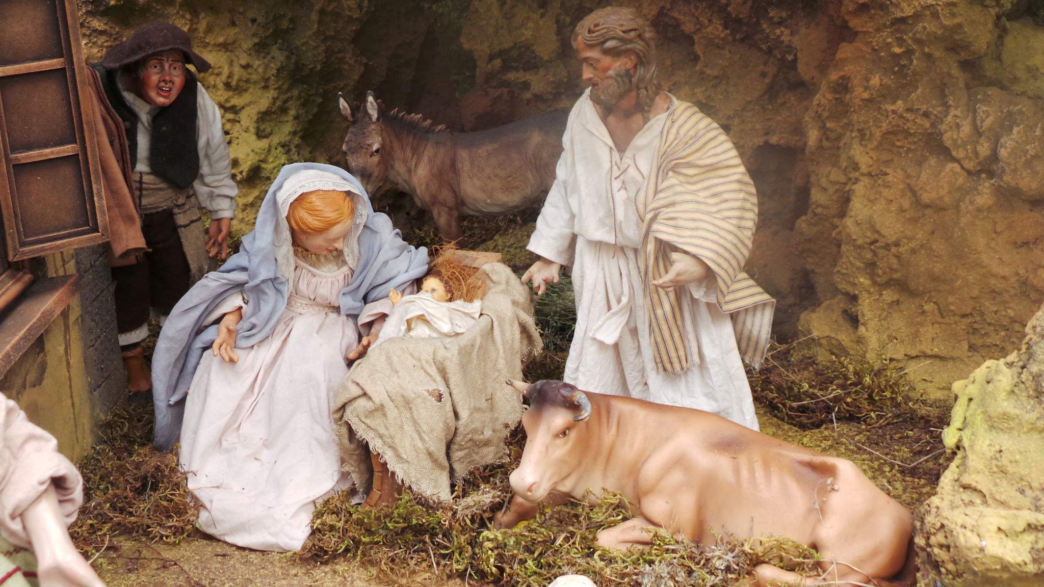 nativity scene Traditional Bethlehem in Las Palmas, the Gran Canaria
