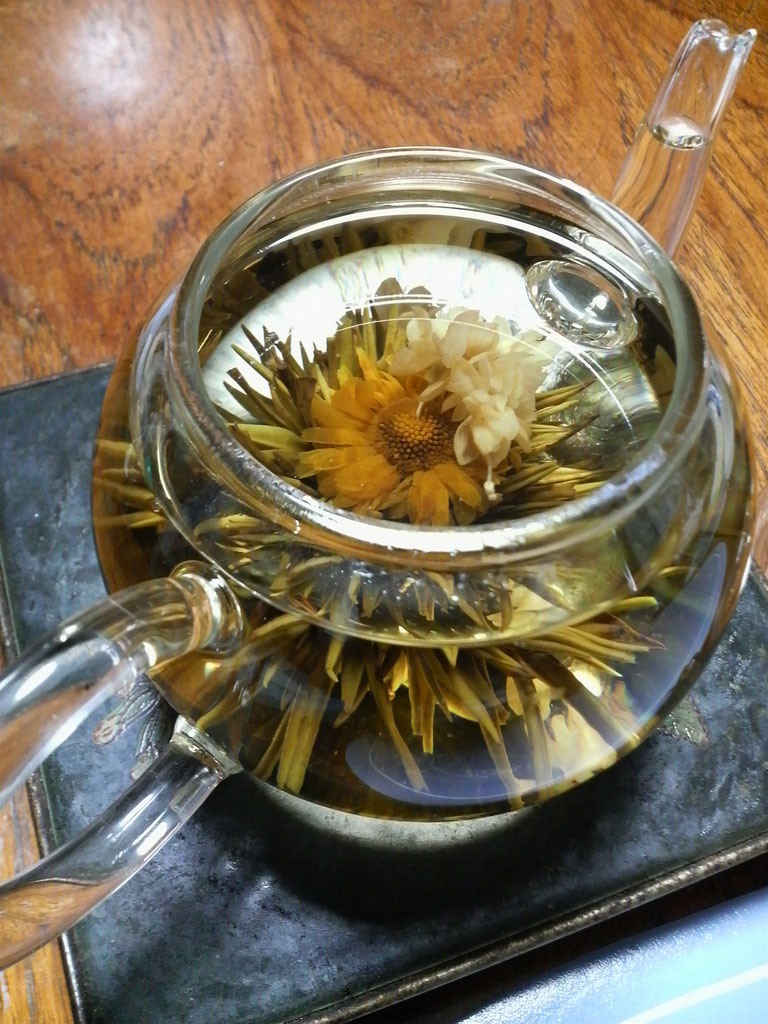 tea flower4 Quite Unusual Blooming Flower Tea