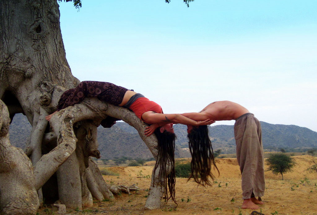 yoga poses4 Desert Yoga Exercise