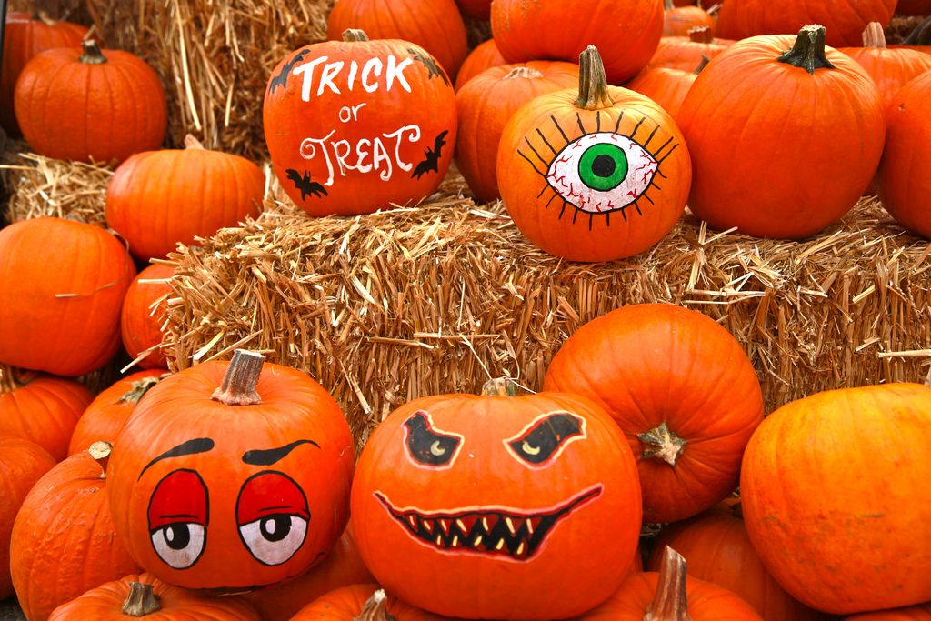halloween pumpkin4 Painted Halloween Pumpkins   Paint your Design