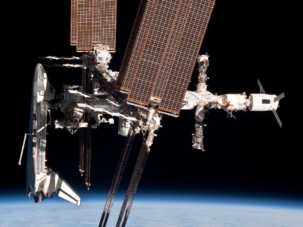 international space station6 The International Space Station and the Docked Endeavour