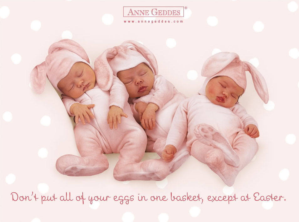 anne geddes babies9 Babies Come as Three Angels by Anne Geddes
