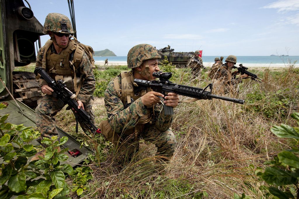 assault training Best Shots of Marines Conduct Amphibious Assault Training