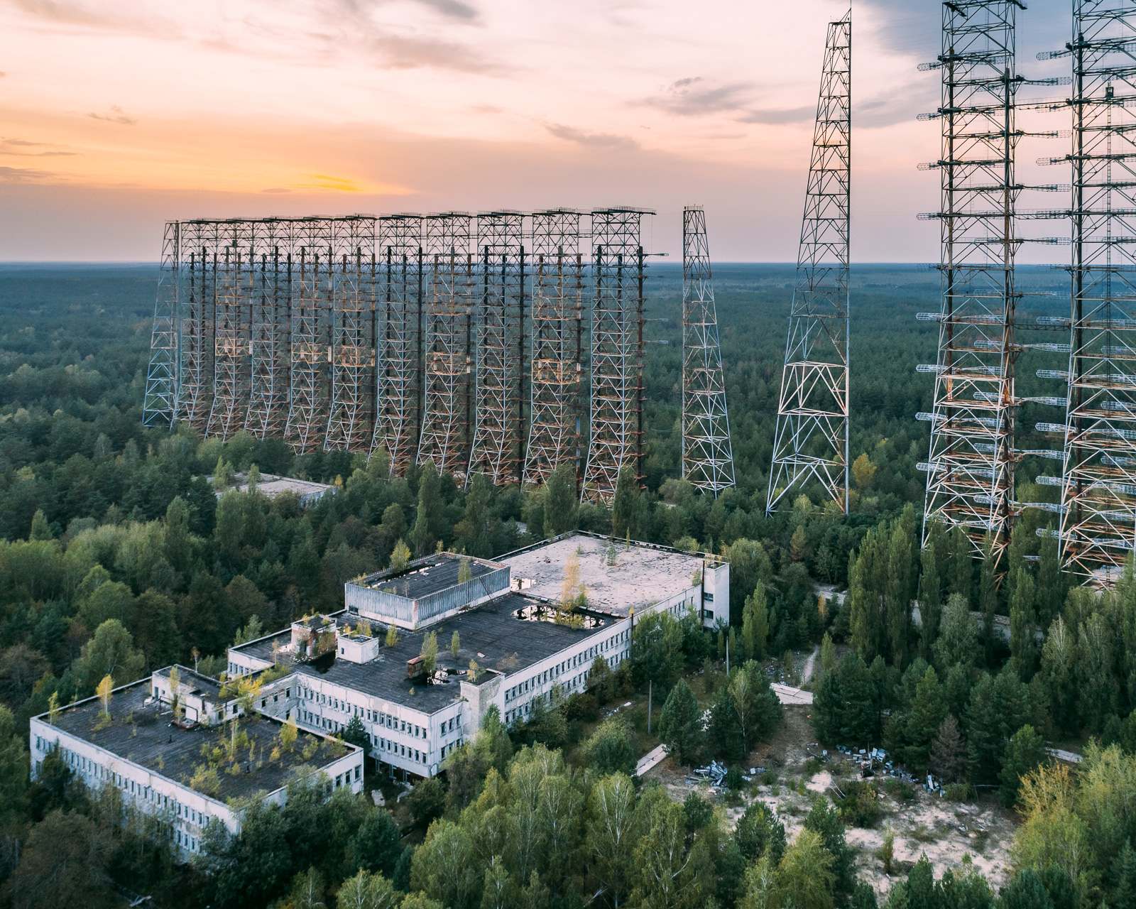duga Duga known as the Russian Woodpecker   Military Radar Station in Chernobyls Irradiated Forest
