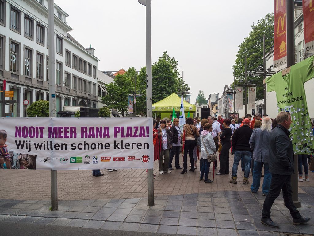 rana plaza8 Rana Plaza Disaster   Protest after One Year in Brussels