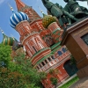 Colorful Saint Basils Cathedral in Moscow, Russia