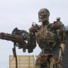 Sci-fi Lifesize Metal Sculptures at Sea Front of Mangawhai