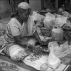 Daily Life of People in India – Black and White
