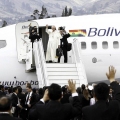 Pope Francis leaving Ecuador